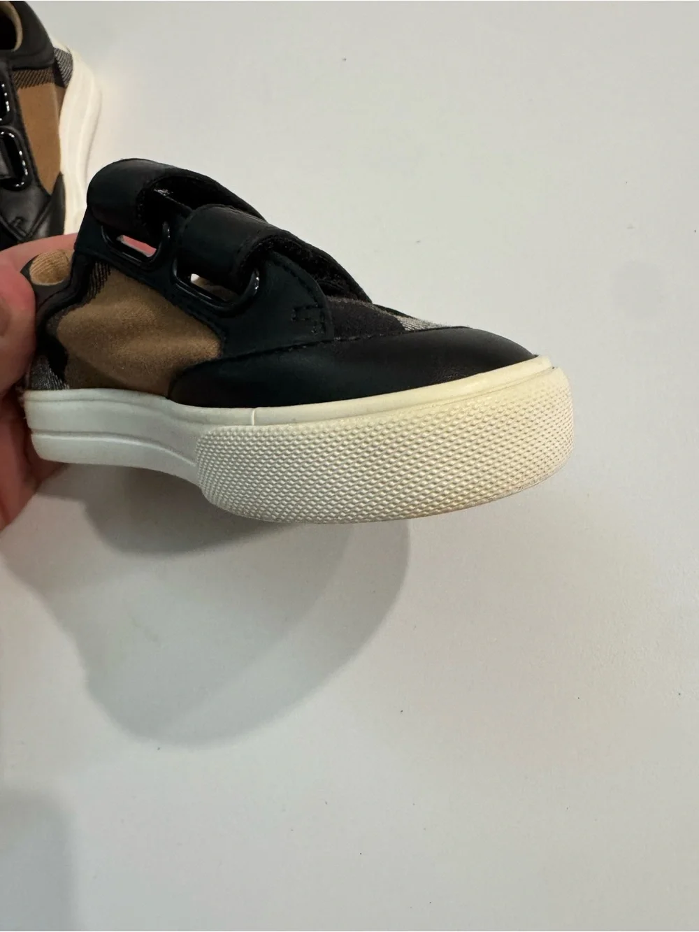 Burberry Brown and Black kids shoes 4 toddler